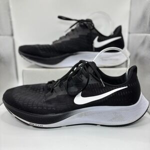 Nike Zoom Pegasus 37 Men's Running Shoes Black White Mesh US 14 BQ9646-002